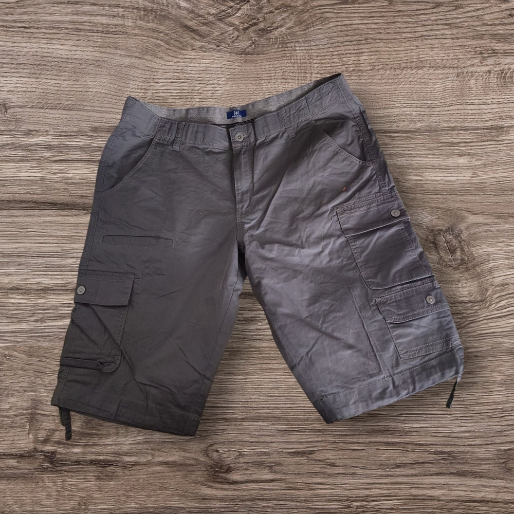 George Men's Charcoal Cargo Shorts Sz 40